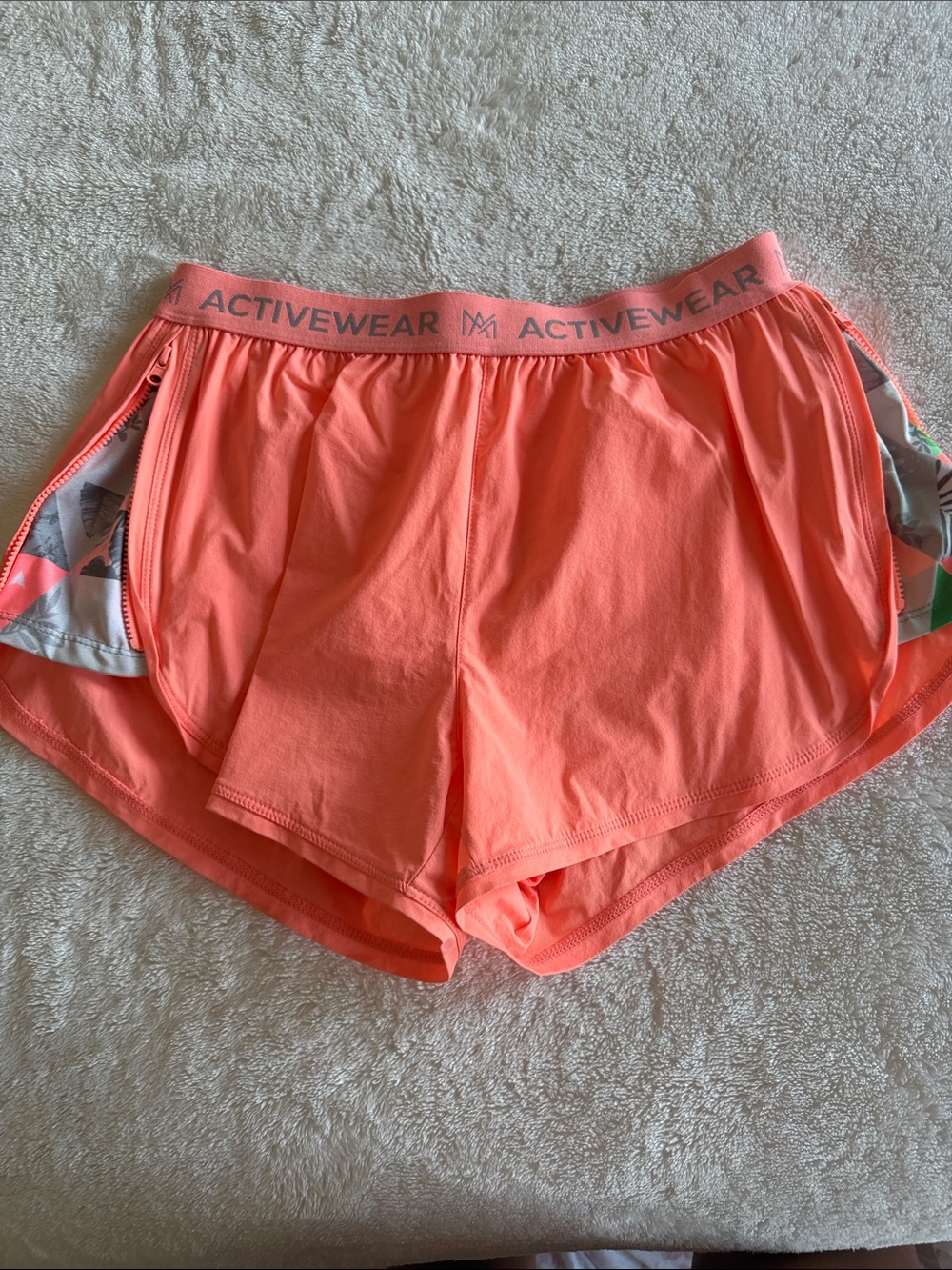 Active USA Coral Athletic Women’s Running Shorts
